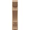 Ekena Millwork 7 1/2-in W x 28-in D x 34-in H Balboa Slat Rough Cedar Woodgrain TimberThane Outlooker, Primed Tan OUTUR075X28X34BOA24RCPR - alternate 4